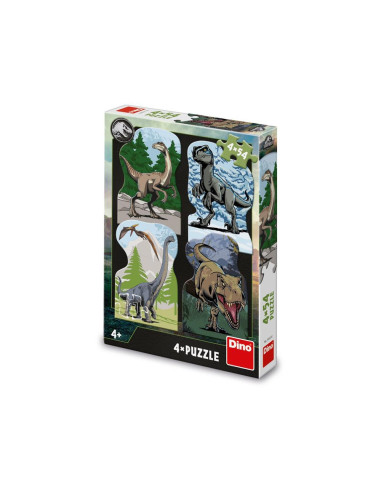 ROB-333291,Puzzle Jurassic World, 4x54 piese - DINO TOYS