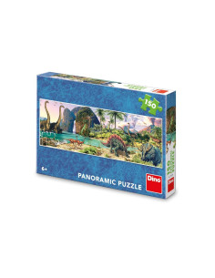 ROB-393301,Puzzle panoramic Dinozauri, 150 piese - DINO TOYS