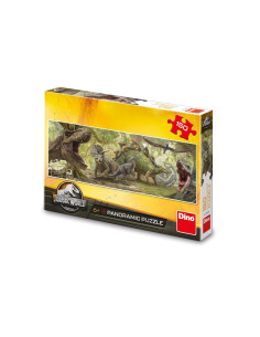 ROB-393363,Puzzle panoramic Jurassic World, 150 piese - DINO TOYS