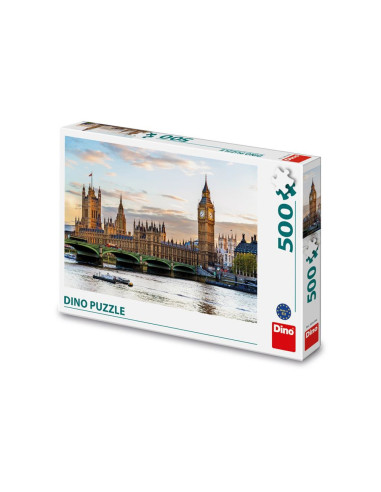 ROB-686496,Puzzle Palatul Westminster, 500 piese - DINO TOYS