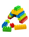 ROB-16131,Cuburi constructii, multicolore, 136 piese/ghiozdan - ROBENTOYS