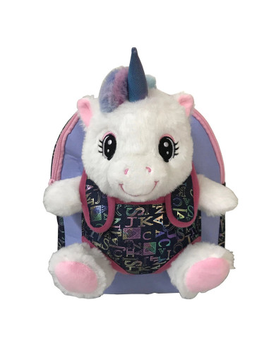 SC2558,Ghiozdan gradinita BABY ANIMALS, UNICORN, 23x8x28 cm - S-COOL