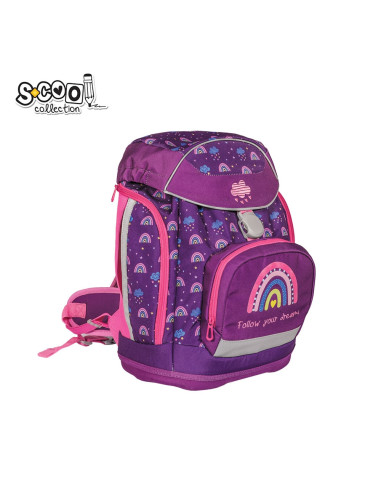 SC2657,Ghiozdan anatomic FOLLOW YOUR DREAMS, 41x28x21 cm - S-COOL