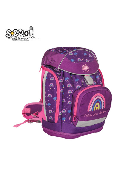 SC2657,Ghiozdan anatomic FOLLOW YOUR DREAMS, 41x28x21 cm - S-COOL