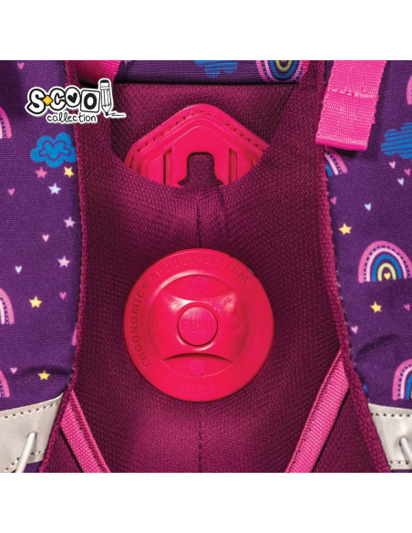 SC2657,Ghiozdan anatomic FOLLOW YOUR DREAMS, 41x28x21 cm - S-COOL