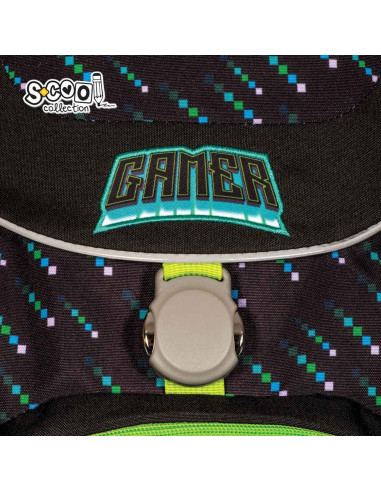 SC2658,Ghiozdan anatomic GAMER, 41x28x21 cm - S-COOL