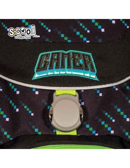 SC2658,Ghiozdan anatomic GAMER, 41x28x21 cm - S-COOL