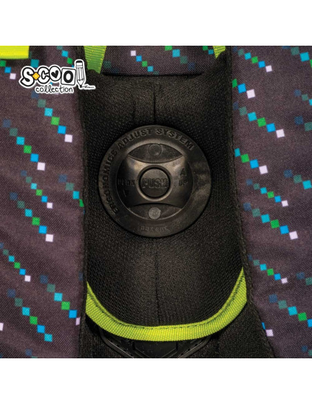 SC2658,Ghiozdan anatomic GAMER, 41x28x21 cm - S-COOL