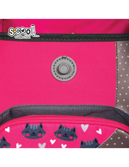 SC2660,Ghiozdan anatomic I AM SO PURRFECT, 30x22x42 cm - S-COOL