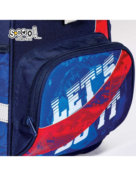 SC2663,Ghiozdan anatomic LET'S DO IT, 30x22x42 cm - S-COOL