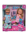 Set Simba Evi Love Doctor papusa Evi 12 cm, papusa Timmy 12 cm
