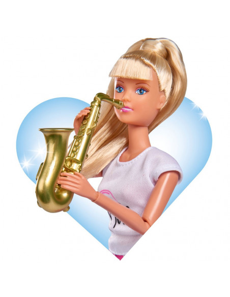 Papusa Simba Steffi Love Music 29 cm cu accesorii,S105733433