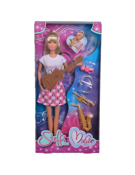 Papusa Simba Steffi Love Music 29 cm cu accesorii,S105733433