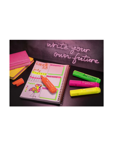 FC254603,Set birou Faber-Castell cu 16 textmarkere, Metallic/Pastel/Neon FC254603,Set birou Faber-Castell cu 16 textmarkere, Metallic/Pastel/Neon