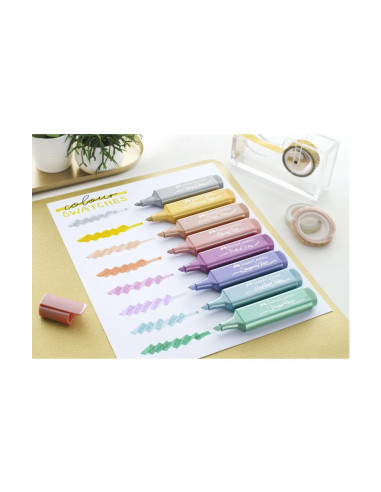 FC254603,Set birou Faber-Castell cu 16 textmarkere, Metallic/Pastel/Neon FC254603,Set birou Faber-Castell cu 16 textmarkere, Metallic/Pastel/Neon