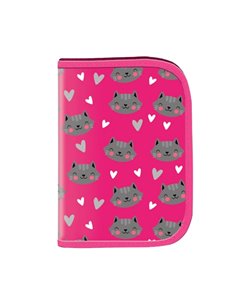 Penar neechipat cu 1 fermoar S-COOLSC2464, Motiv I am so purrfect 2