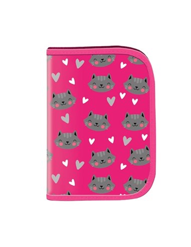 Penar neechipat cu 1 fermoar S-COOLSC2464, Motiv I am so purrfect