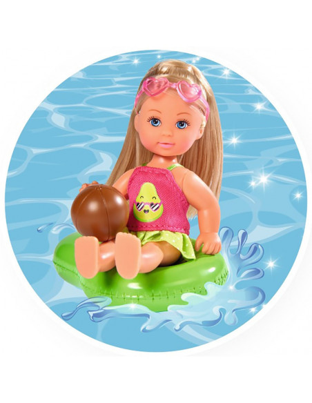 Papusa Simba Evi Love Avocado Fun 12 cm cu accesorii,S105733440