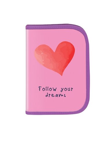 Penar echipat cu 1 fermoar Yollo YL104, Motiv follow your dreams