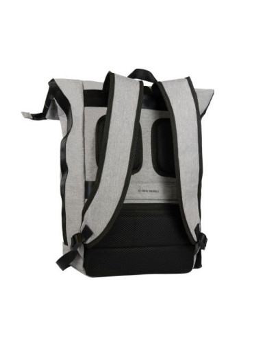 51.132408,Rucsac new rebels boyan-new york rolltop, dimensiuni 35/12/45 cm culoare gri