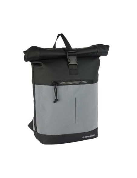 51.133700,Rucsac new rebels bowie-new york rolltop, dimensiuni 30/12/43 cm, culoare negru