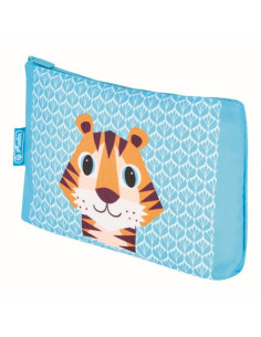 50039111,Penar plat tip etui, cute animals, motiv tiger