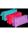 400159628,Penar oxford 2 zip floral, tip etui dublu, 2 fermoare, culori asortate