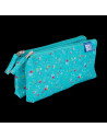 400159628,Penar oxford 2 zip floral, tip etui dublu, 2 fermoare, culori asortate