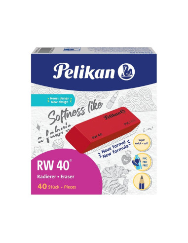 606127,Radiera rw 40 velvet, culoare rosu, fara ftalati si latex, prezentare pe display 606127,Radiera rw 40 velvet, culoare rosu, fara ftalati si latex, prezentare pe display