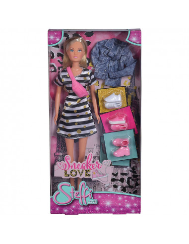 Papusa Simba Steffi Love Sneaker Love 29 cm cu