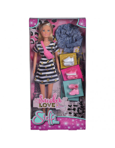 Papusa Simba Steffi Love Sneaker Love 29 cm cu