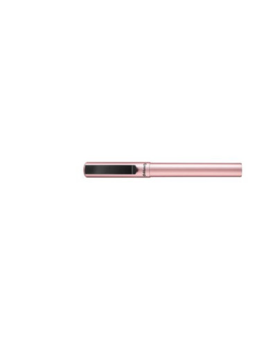 821193,Roller pina colada 0.7 mm, ambidextru, 1 rezerva albastra inclusa, roz metalizat, cutie carton