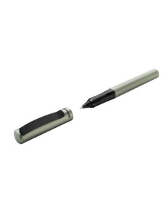 Roller Pina Colada Edition 0.7 mm, corp striat, ambidextru, 1 rezerva albastra inclusa, Olive metalizat 2