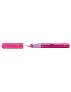 824828,Stilou pelikano junior, penita a, grip ergonomic, pentru dreptaci, culoare roz, in cutie de carton 2