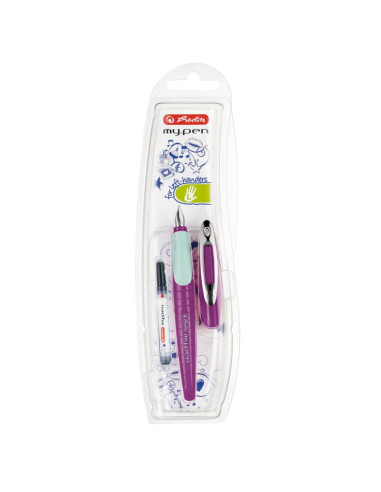 11167996,Stilou my.pen penita l, pentru stangaci, lila/menta - blister