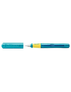 824835,Stilou pelikano junior, penita a, grip ergonomic, pentru dreptaci, culoare turcoaz, in cutie de carton 2