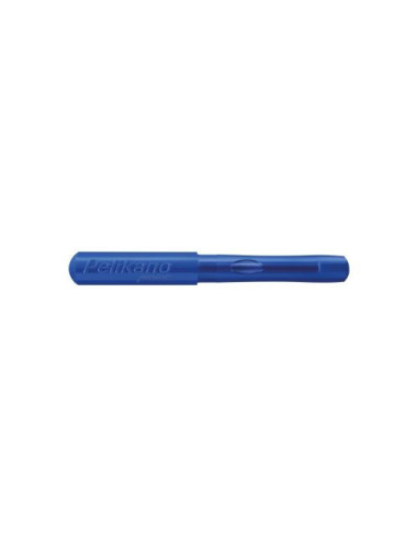824859,Stilou pelikano junior, penita l, grip ergonomic, pentru stangaci, culoare albastru, in cutie de carton