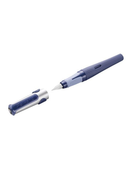 824521,Stilou pelikano structure, penita m, grip ergonomic, pentru dreptaci, 1 patron mare albastru inclus, culoare albastru, in