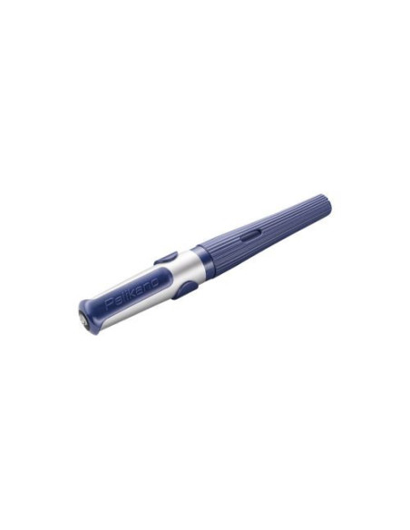 824521,Stilou pelikano structure, penita m, grip ergonomic, pentru dreptaci, 1 patron mare albastru inclus, culoare albastru, in