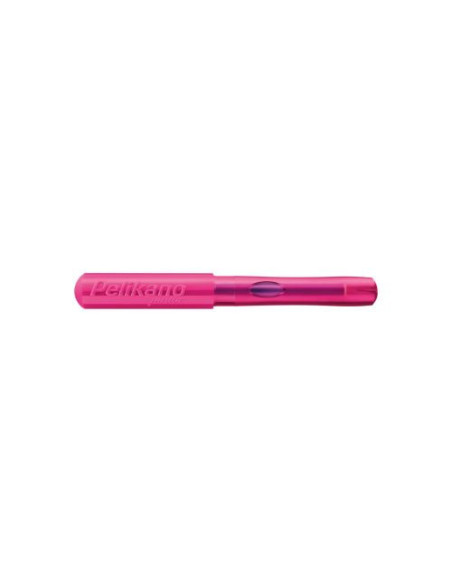 824866,Stilou pelikano junior, penita l, grip ergonomic, pentru stangaci, culoare roz, in cutie de carton