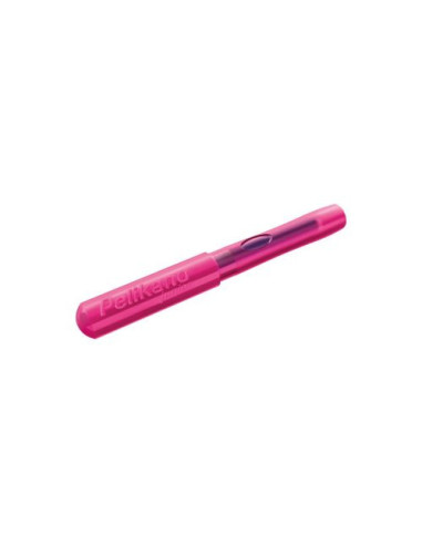824866,Stilou pelikano junior, penita l, grip ergonomic, pentru stangaci, culoare roz, in cutie de carton