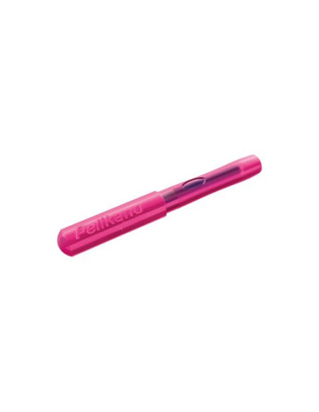 824866,Stilou pelikano junior, penita l, grip ergonomic, pentru stangaci, culoare roz, in cutie de carton
