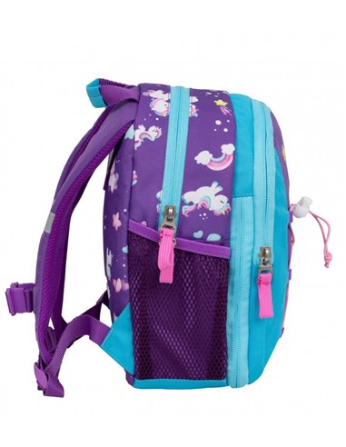 Rucsac mini kiddy, dimensiune 23 x 20 x 9 + 6 cm, motiv ponvile