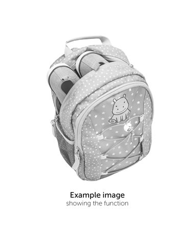 Rucsac mini kiddy, dimensiune 23 x 20 x 9 + 6 cm, motiv ponvile