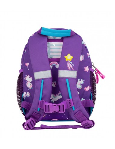 Rucsac mini kiddy, dimensiune 23 x 20 x 9 + 6 cm, motiv ponvile