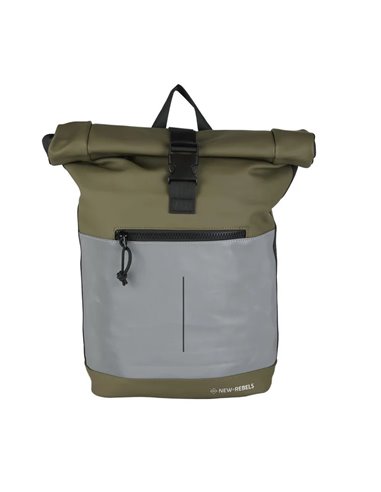 Rucsac new rebels bowie-new york rolltop, dimensiuni 30/12/43 cm, culoare olive Rucsac new rebels bowie-new york rolltop, dimensiuni 30/12/43 cm, culoare olive