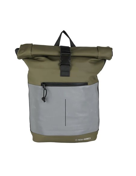 Rucsac new rebels bowie-new york rolltop, dimensiuni 30/12/43 cm, culoare olive Rucsac new rebels bowie-new york rolltop, dimensiuni 30/12/43 cm, culoare olive