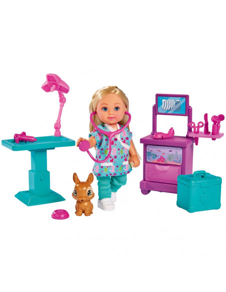 Set Simba Evi Love Doctor Evi Clinic papusa 12 cm cu