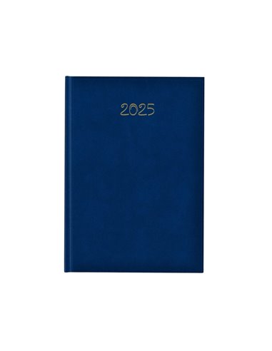 Agenda datata saptamanala ro b5, 128 pagini, coperta buretata, culoare albastru, 2025