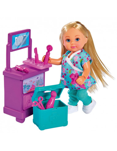 Set Simba Evi Love Doctor Evi Clinic papusa 12 cm cu